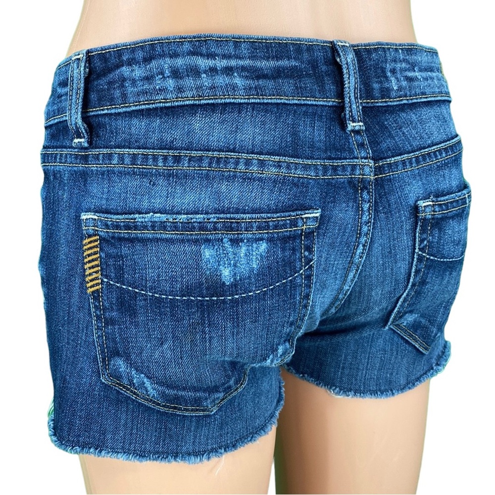 Paige Jimmy Jimmy Cut Off Distressed Jean Shorts - Picture 10 of 15